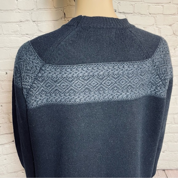 NWT New Progetto Uomo Navy Wool Cashmere Sweater Size L Made in Italy - Picture 11 of 11